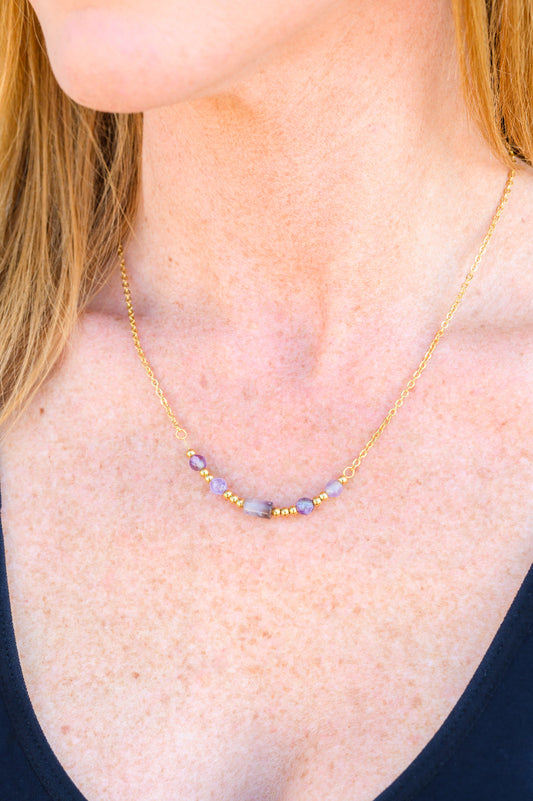 Lavender Moments Beaded Necklace