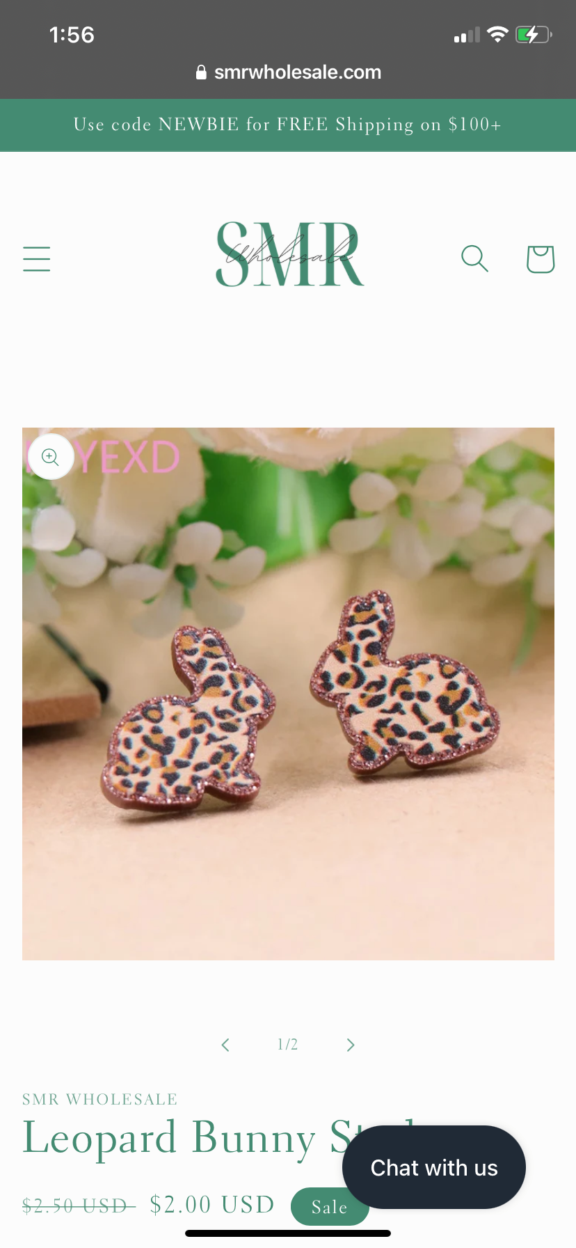 Leopard Bunny Studs