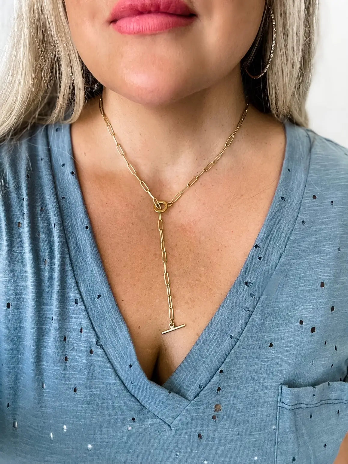 SHALEE TOGGLE CHAIN NECKLACE