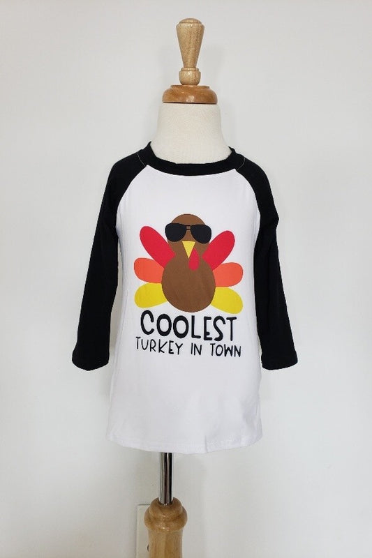 Coolest Turkey Raglan Shirt - ladymaesboutique